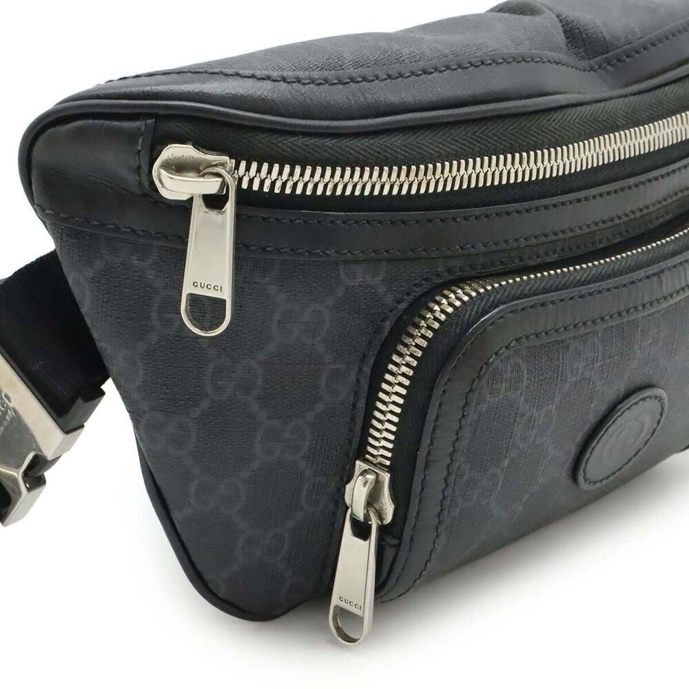 GUCCI Authentic Black Leather Fanny Pack - Picture 5 of 10